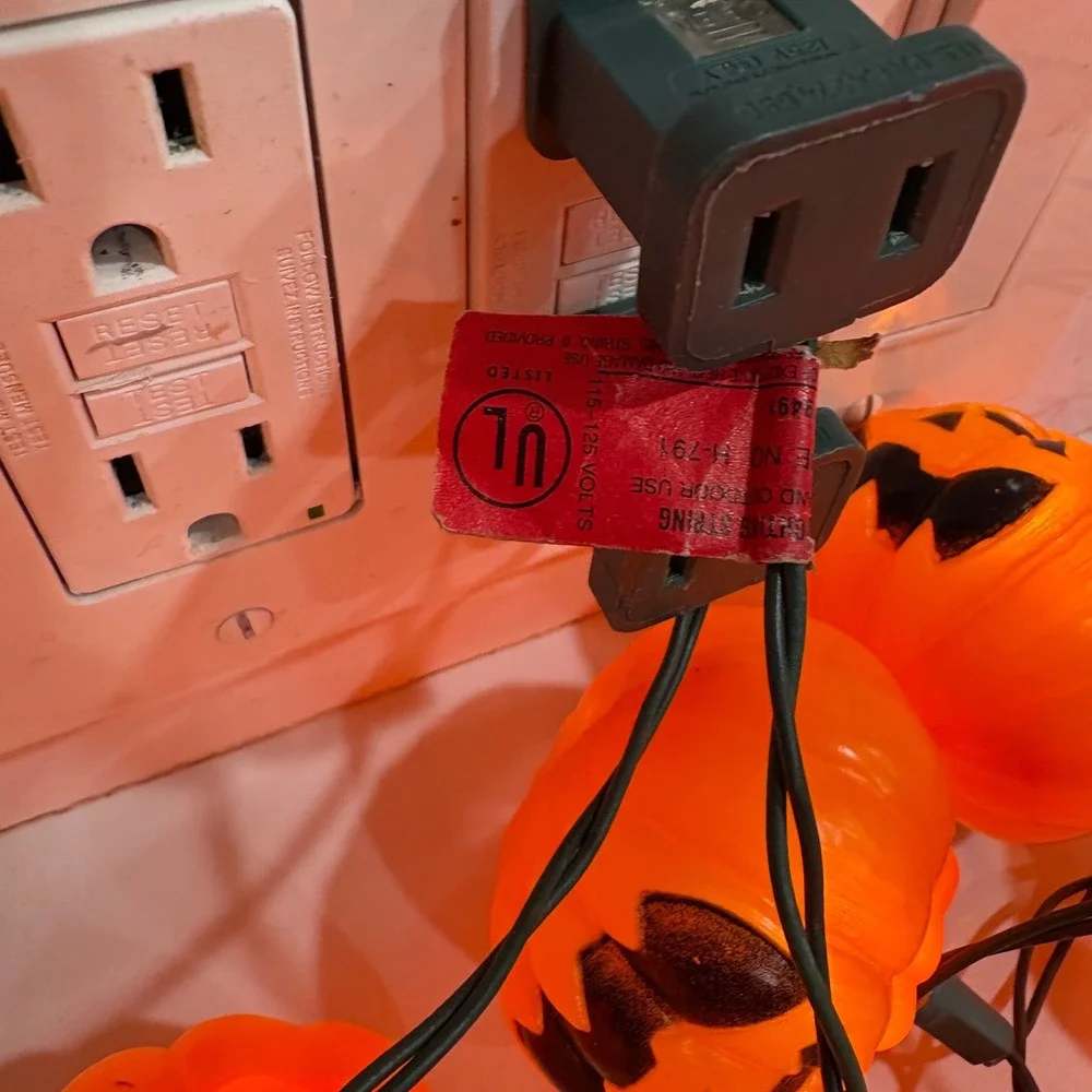 42+ Halloween String Lights Jack O Lantern‎ & Frankenstein Decoration Blow Mold